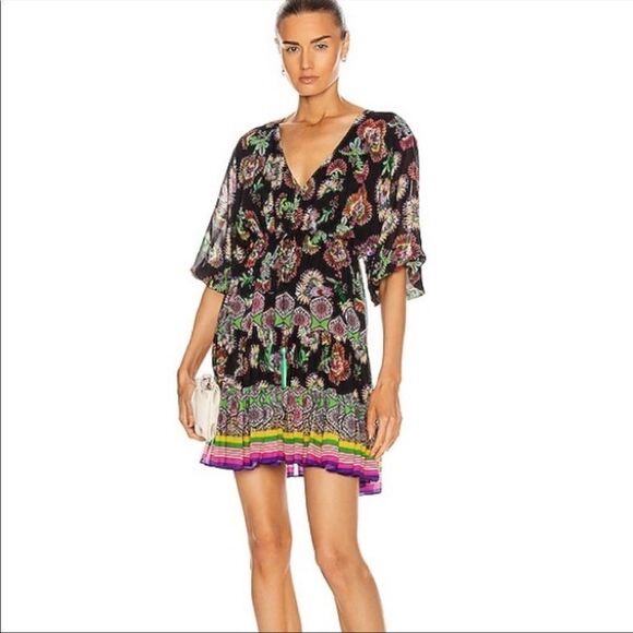 Alexis Holli Floral Mini Dress in Midnight Bloom S - Picture 13 of 13